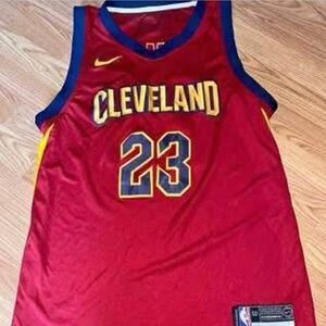 NBA Nike LeBron James Red Cleveland Cavalier Jersey